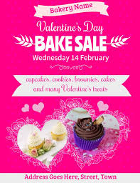 Printable Valentine S Day Bake Sale Flyer Template Bake Sale Flyer Sale Flyer Bake Sale