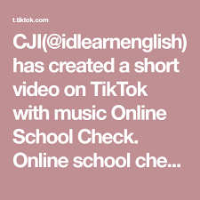 Cji Idlearnenglish Has Created A Short Video On Tiktok With Music Online School Check Online School Check Samasamadirumah Belajarbar Di 2020 Belajar Bahasa Inggris