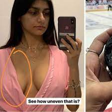 Mia Khalifa reveals results of surgery after hockey puck 'deflated her boob'  - Daily Star