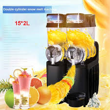 Shipping By Sea Tkx 02 110v 220v Commercial Slush Machine 15l 2 Snow Melting Two Tank Ice Slusher Cold Drink Drinks Machine Frozen Drink Machine Slush Machine