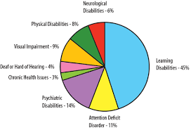 Getting The Message Out Disabilities Here Is A Pie Chart