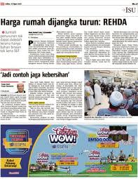 Salam, boleh beri saya nama syarikat syarikat yang bekal bahan binaan tak? Harga Rumah Dijangka Turun Rehda Klik
