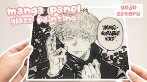| see more about manga, anime and aesthetic. Anime Manga Panel Glass Painting Ft Gojo Satoru Jujutsu Kaisen Youtube