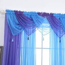 Solid Sheer Voile Net Curtains Drape Panel Scarf Valance Swag Swags Swags With Tassle Assorted Door Window For Living Room Bedroom Kitchen Patio Villa Parlor Window Treatments Bedroom Curtains Window Treatments Living Room