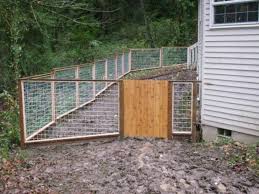 Wood fence and cedar fencing installations. Hog Panel Fence Deck Masters Llc