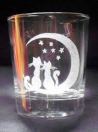 couple de chats au clair lune gravure sur verre idees coloriage lego x-men