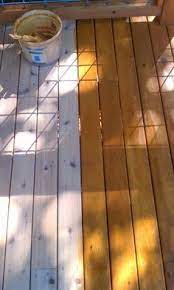 Entdecken sie unsere tischschutzfolien & schützen auch sie ihre tische vor beschädigungen! Armstrong Clark Semi Transparent Cedar Stain On A Cleaned Brightened New Western Red Cedar Cedar Stain Staining Deck Red Cedar Deck