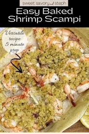 Easy Baked Shrimp Scampi Recipe In 2020 Baked Shrimp Scampi Baked Shrimp Easy Baked Shrimp