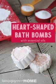 Diy Homemade Heart Shaped Bath Bombs With Essential Oils In 2020 Heart Shaped Bath Bombs Bath Bombs Bath Bomb Recipes