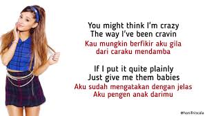 Ariana Grande 34 35 Lirik Terjemahan Youtube