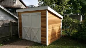 Storage sheds can vary greatly as they can be made from a number of materials such as wood, vinyl and metal. 6x8 Western Red Cedar Storage Sheds Minimalistisch Gartenhaus Boston Von Urban Sheds