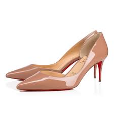 Iriza 70 Nude Patent Calfskin Women Shoes Christian Louboutin