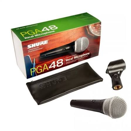 MICROFONO SHURE PGA48-LC DINAMICO - VOCAL - estuche y pipeta