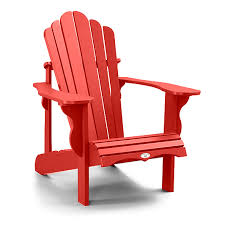 Leisure Back Chair Red In 2020 Adirondack Chair Adirondack Chairs Patio Muskoka Chair
