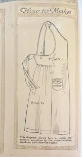 Vintage 20s Apron Pattern Mccall 2069 Full Long Apron Side Etsy Aprons Patterns Retro Apron Patterns Aprons Vintage