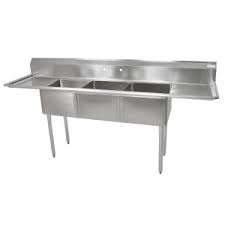 3 compartment sink 3 bay sink under