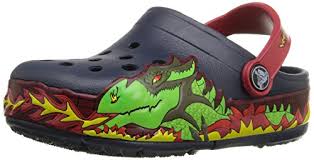 Crocs Kids Light Up Fire Dragon Clog Shoes Online Shop