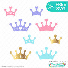 Prince Princess Crowns Free Svg Files For Silhouette Cricut Free Svg Svg Free Files Crown Template