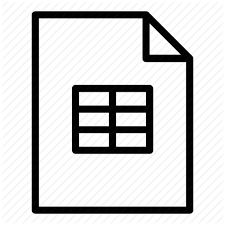 Refer to the cheat sheet for a list of available icons in this icon pack. Google Sheets Icon Clipart Table White Black Transparent Clip Art