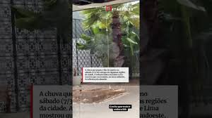 Teto da mansão de Karoline Lima desaba após tempestade no Rio Veja vídeo