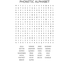 This week on the ling. Phonetic Alphabet Word Search Wordmint