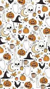 Autumn and fall wallpaper too! Aesthetic Cute Halloween Iphone Backgrounds Cuteanimals