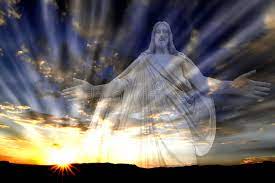 Jesus in the Sky with Rays of Light Love Hope Stock Photo - Image of  belief, dynamic: 39872264