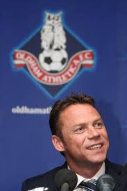 Football Paul Dickov Signs Oldham Manager Editorial Stock Photo