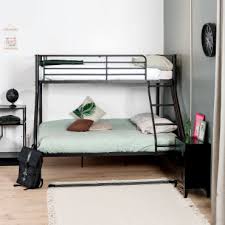 Les meilleurs prix sur la gamme lit places mezzanine ! Lit Superpose 3 Personnes 90 140x190cm Metal Noir Vente De Meubles Cosy Conforama