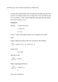 Diselesaikan dengan salah satu metode yang telah dibahas pada kuliah sebelum uts ! Doc Contoh Soal Dan Jawaban Persamaan Differensial Riki Hamonsar Ii Academia Edu
