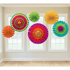Fiesta Paper Fan Decorations Fiesta Hanging Paper Fans Paper Fan Decorations Mexican Party Theme Fan Decoration
