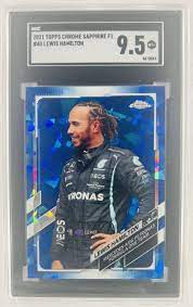 2021 TOPPS CHROME SAPPHIRE F1 #40 LEWIS HAMILTON SGC 9.5 MINT+ | eBay