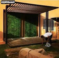مظلات للجلسات الخارجية 0507575271 backyard garden design outdoor gardens design backyard design