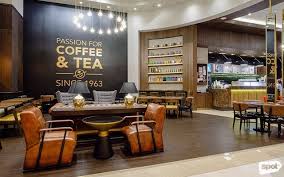 The Coffee Bean And Tea Leaf Solaire Branch Spot Ph Coffee Beans Coffee Commercial Interior Design