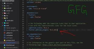 We will add the dependency to our. Webviewscaffold In Flutter Geeksforgeeks