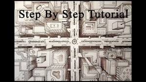 Birds Eye View Drawing Of Buildings How To Draw A City Using 1 Point Perspective Bird S Eye View Youtube Birds Eye View City 1 Point Perspective Point Perspective