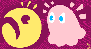 Image result for pacman and pinky
