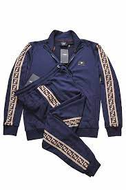 2020 popular 1 trends in men's clothing, women's clothing, mother & kids, novelty & special use with navy tracksuit and 1. Mens Designer Clothes Fendi Men S Tracksuit In Navy Blue 4