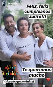 Hago esta nota para darles las gracias por las muestras de afecto, de cariño, porque siempre están escribiendo. Fran Garcia Huidobro Compartio Linda Foto Para Celebrar Cumpleanos De Jc Rodriguez