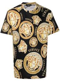 Vintage versace t shirt black color silver half medusa head print size xl nikoniko77 5 out of 5 stars (2) $ 39.90. Versace T Shirt Mit Medusa Amplified Print Farfetch