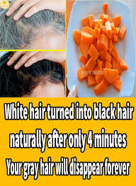 General a healthy lifestyle will mean healthier hair for you. White Hair Turns Into Natural Black Hair In Just 4 Minutes Your Gray Hair Will Disappear Forever Help Hair Grow Colored Hair Tips Remedy For White Hair