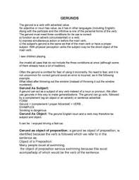 Check spelling or type a new query. Calameo Gerunds And Their Functions