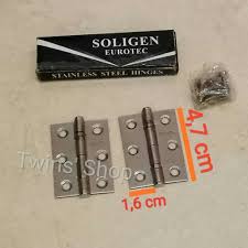 Kini ada beberapa macam merk engsel yang sudah banyak beredar di pasaran, antara lain yaitu solid, dekson, paloma, dorma, paori, falco, axell, bolazano. Jual Engsel Lemari 2 Inch Stainless Steel Soligen Engsel Kecil Jakarta Barat Kunci Sanitary Tokopedia