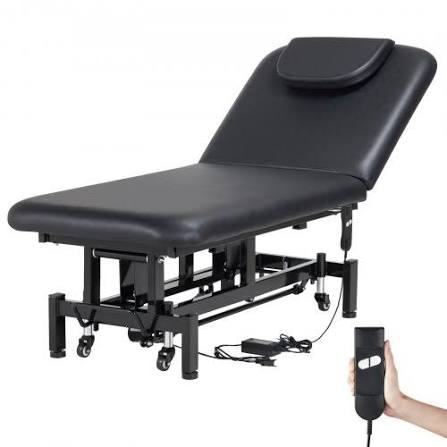 VEVOR Professional Electric Lift Massage Table, 0-45° Adjustable Backrest  Medical Table Beauty Bed, Height Adjustable Tattoo Spa Table on Wheels, Electric  Massage Table with Headrest, 550LBS | VEVOR EU