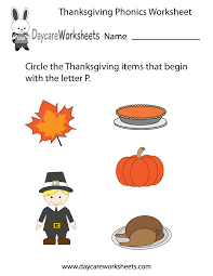 We try to gather information that are as accurate as possible. Free Preschool Thanksgiving Phonics Worksheet