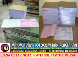 Maybe you would like to learn more about one of these? Jasa Cetak Nota Cetak Faktur Cetak Kwitansi Cetak Surat Jalan Murah Rawamangun Jakarta Makmur Jaya Fotocopy Dan Percetakan 24 Jam Rawamangun Jakarta Timur