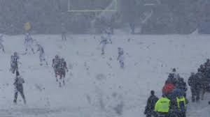 Only when the game was in overtime was visibility better, but by then, the field had a thick coating of snow. Bills Vs Colts Jan 3 2010 Lots Of Snow Youtube