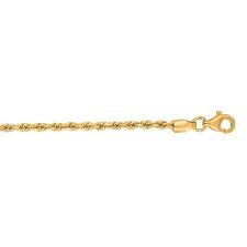 1.7 mm 2 mm 2.7 mm 3 mm 4 mm 5 mm 6 mm 7 mm 8 mm color. 10k Yellow Gold 16inch 2 25mm Solid Diamond Cut Rope Chain 016roy 16