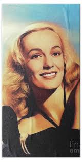 Faye Emerson, Vintage Actress Beach Towel