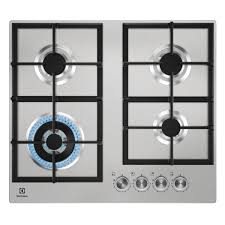 La table de cuisson au gaz est la plus connue de toutes, les amateurs de cuisine traditionnelle l'apprécient pour sa souplesse. Table De Cuisson Gaz 60cm 4 Foyers Inox Electrolux Ref Kgu64361x